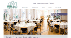 Desktop Screenshot of parkcasino.ch